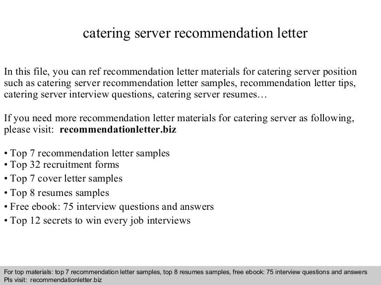 catering server