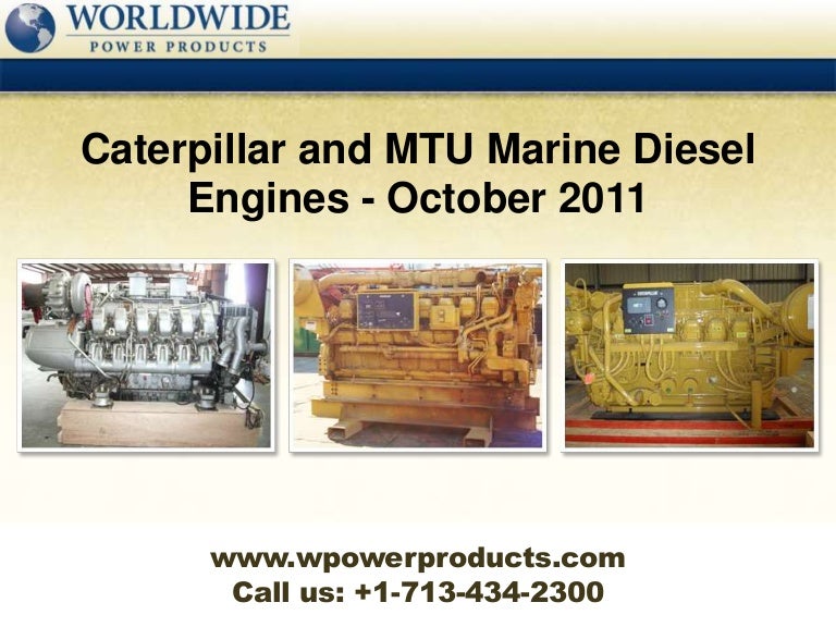 Caterpillar And Mtu Marine Diesel Engines October 11