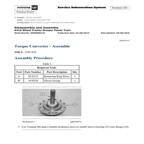 Curated visual reference: Picture Idea: Caterpillar Cat 621G Wheel Tractor Prefix Dbb Service Repair Manual