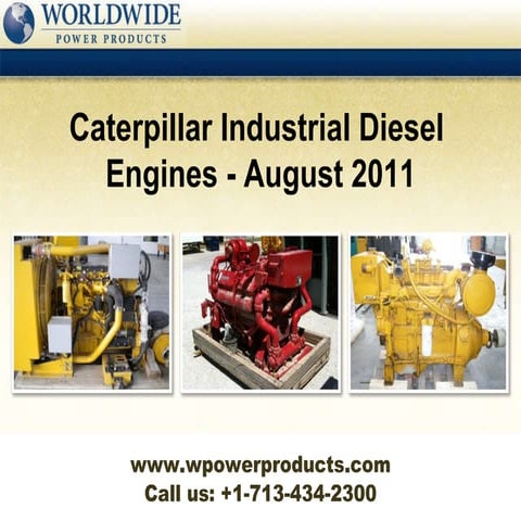 Caterpillar industrial diesel engines   august 2011