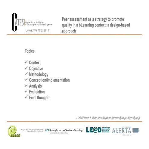 Cates2013 pombo loureiro