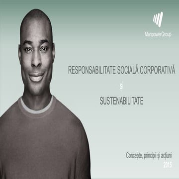 Responsabilitate Sociala Corporativa / CSR | PPTX