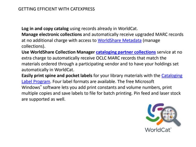 Catexpress - Quick overview
