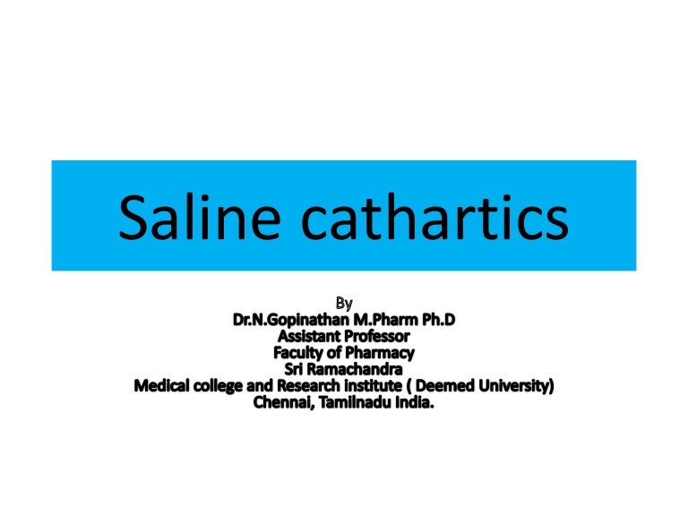 Cathartics