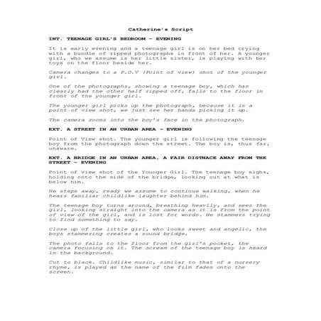Script Draft - Catherine