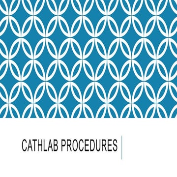 Cath lab | PPTX