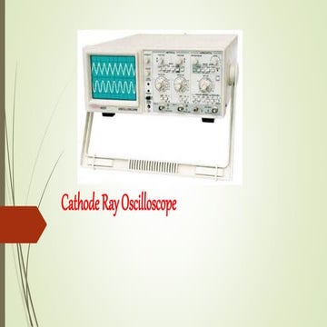 Cathode ray oscilloscope bsc notes  vi sem