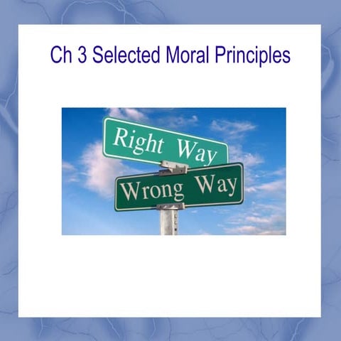 Catholic health care ethics select moral principles