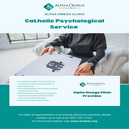 Catholic Psychological Service | Alpha Omega Clinic | PDF
