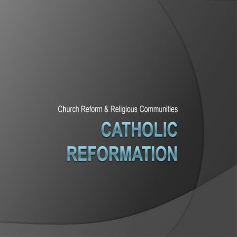 Catholic reform