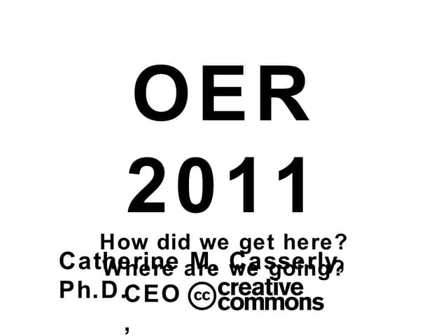 Cathy Casserly OER panel at Apple UEF (4-4-11)