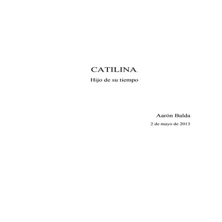 Catilina, hijo de su tiempo