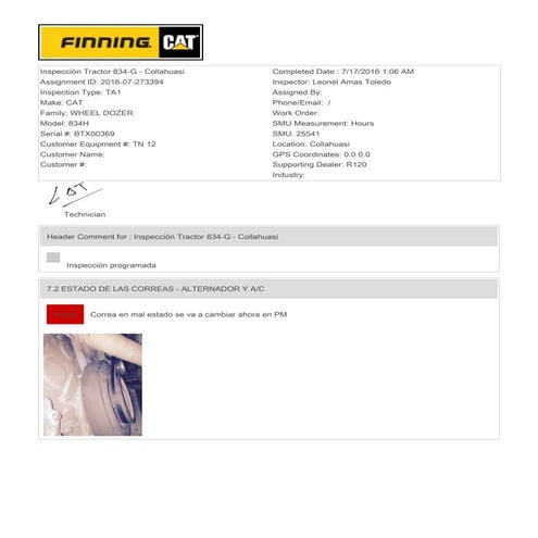 Cat inspect tn 12 16-07-2016 | PDF