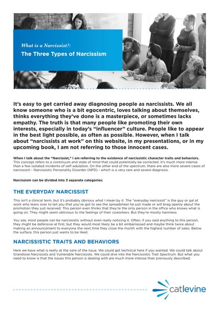 Narcissism VS Narcissistic Personality Disorder | PDF
