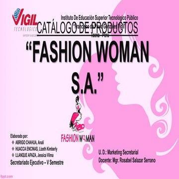 Catálogo de-productos-fashion-woman-s.a