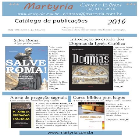 Publicações Martyria