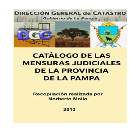 Catálogo de las mensuras judiciales de la provincia de la pampa