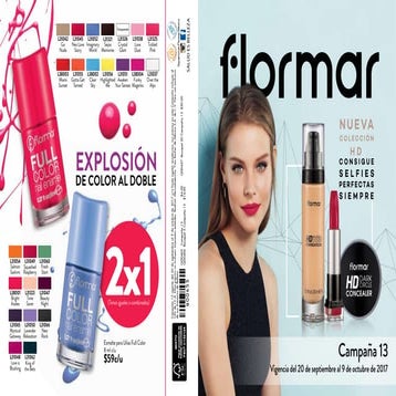 Catálogo flormar campaña 13, 2017