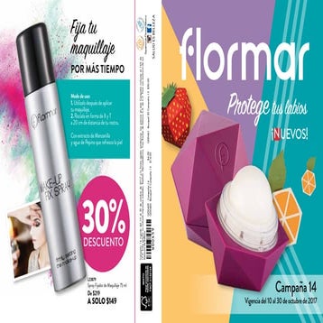 Catálogo flormar campaña 14, 2017