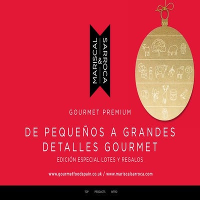 Regalos gourmet de Navidad 2017. Catálogo Mariscal y Sarroca. Regalos foodies