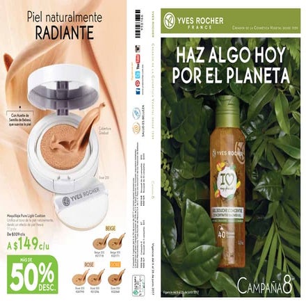 Catálogo yves rocher campaña 8, 2017