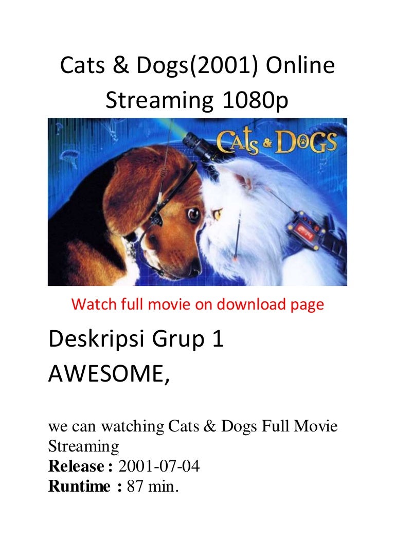Cats & dogs(2001) online streaming 1080p best movies action comedy