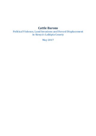 Is Laikipia slipping into long-term anarchy?