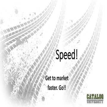 Cat u pub   speed to market