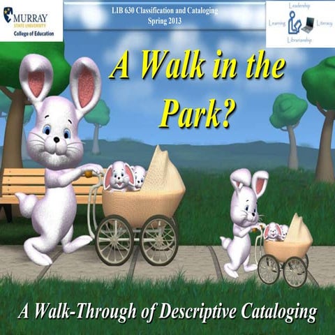 Walk in the Park?  A Walk-Through of Descriptive Cataloging