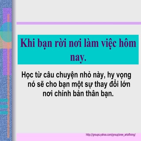 Cau Chuyen Ly Nuoc Stress
