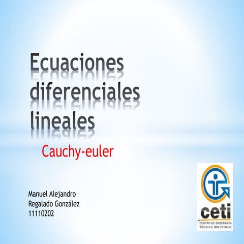 Cauchy euler