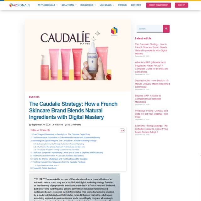 The Caudalie Strategy: How a French Skincare Brand Blends Natural Ingredients...