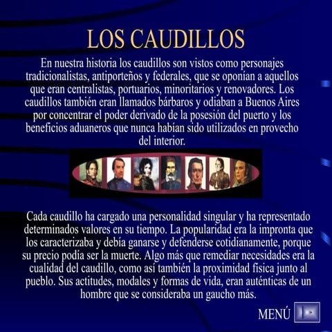 Caudillos I