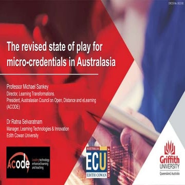 The revised state of play for micro-credentials in Australasia