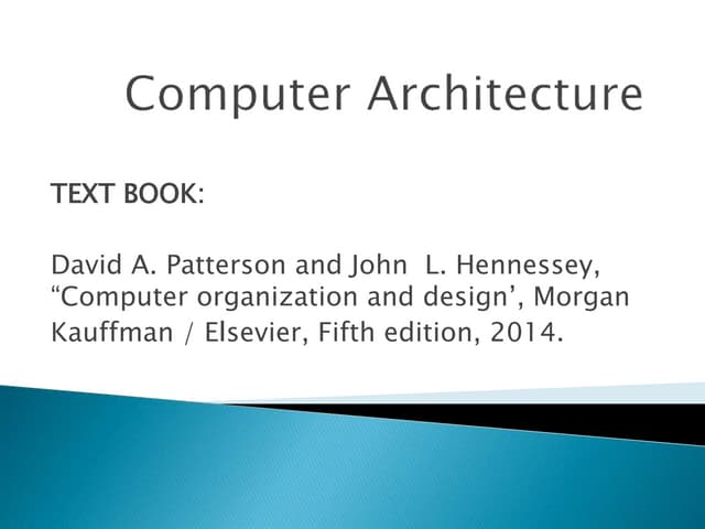 CA UNIT I PPT.ppt