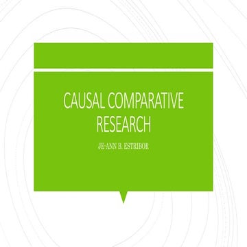 CAUSAL COMPARATIVE RESEARCH reports.pptx