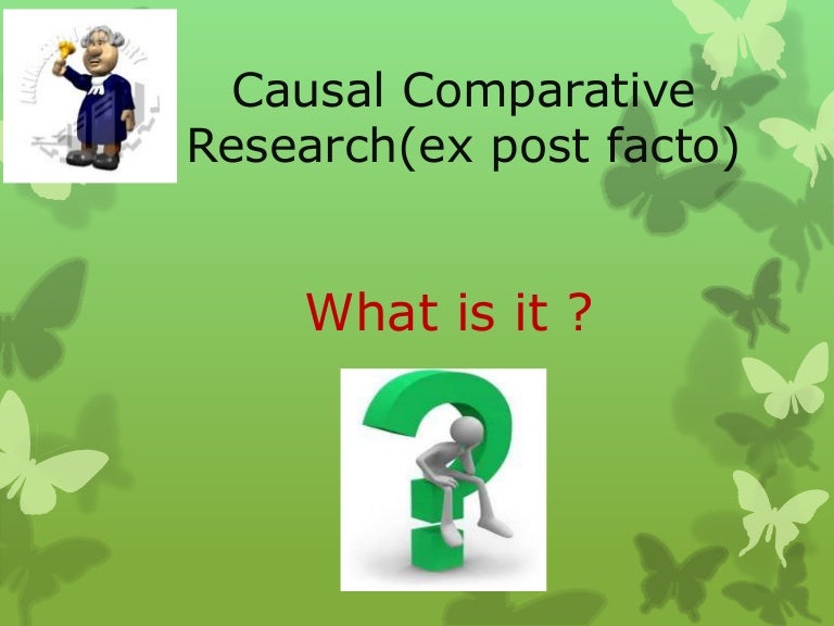 causal comparative study