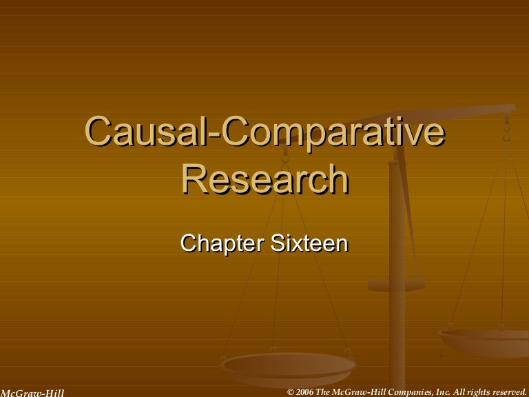 causal comparative study