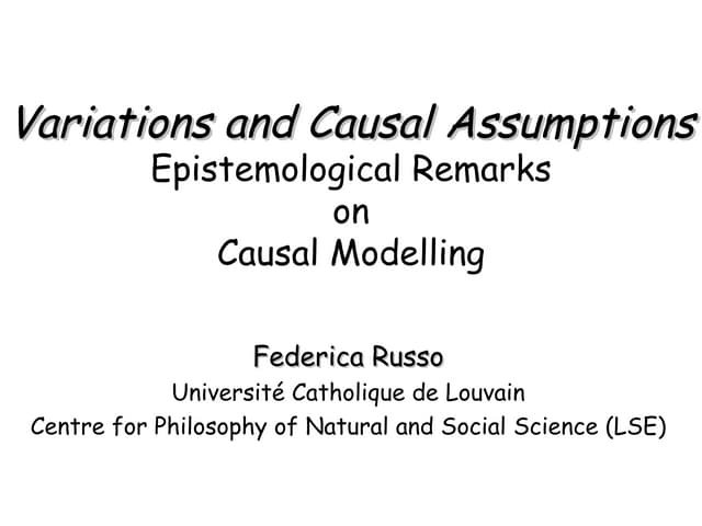 Causality Triangle Presentation