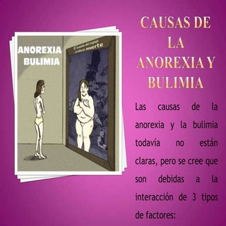 Causas de la anorexia y bulimia