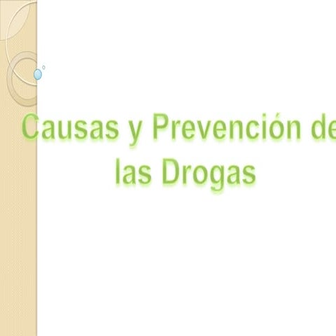 Causas de la drogadiccion
