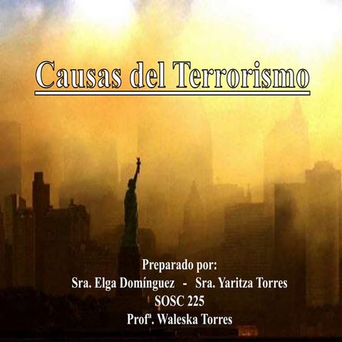 Causas del terrorismo