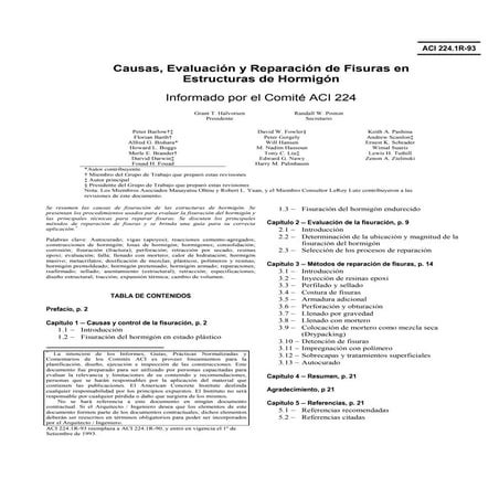 Causas evaluacion reparacion