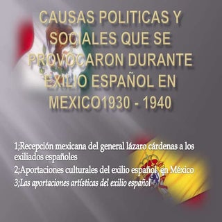 Causas politicas y sociales que se ...