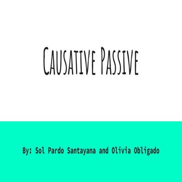 Causative passive