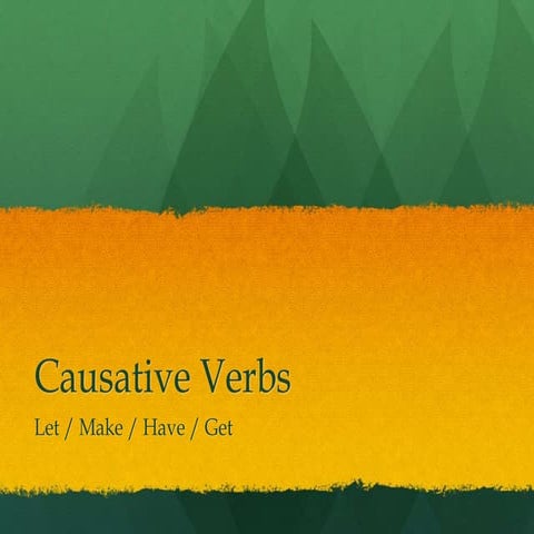 Causative verbs