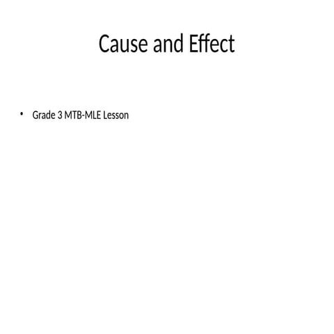 Cause & Effect - 6th grade..........pptx