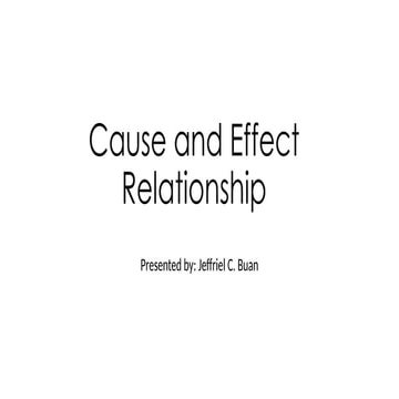Lesson On Cause And Effect Relationship Ppt Pptx