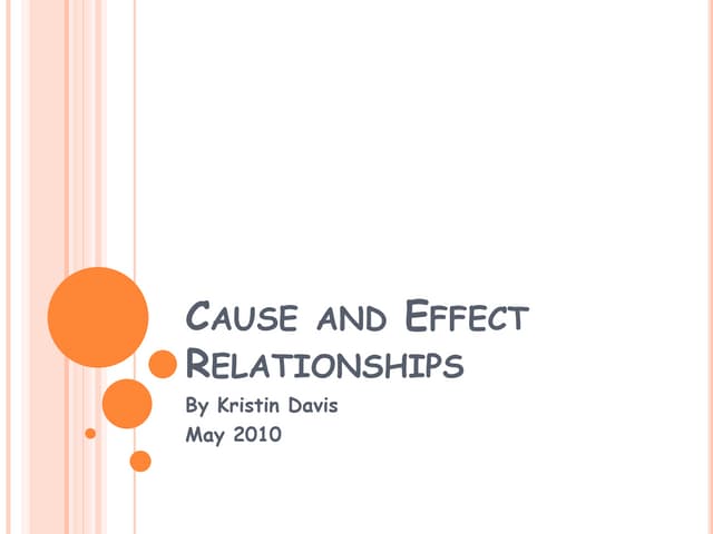 Cause Effect Signal Words