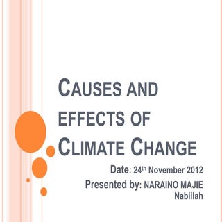 Causes and effects of climate change